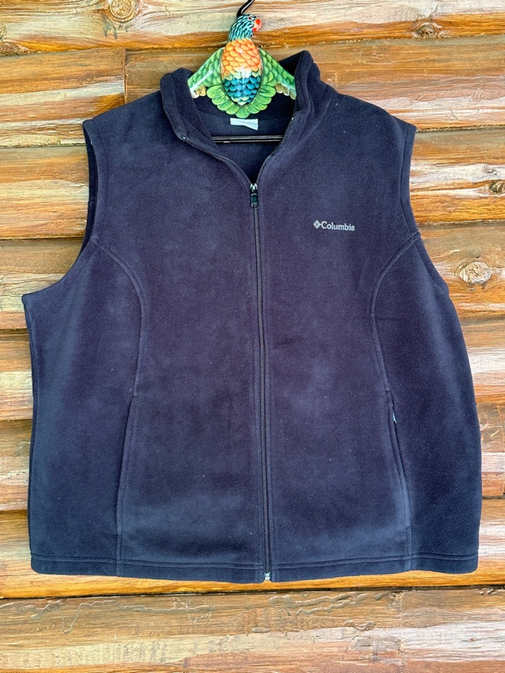 Columbia Black Fleece Vest - Women's Sleeveless Jacket